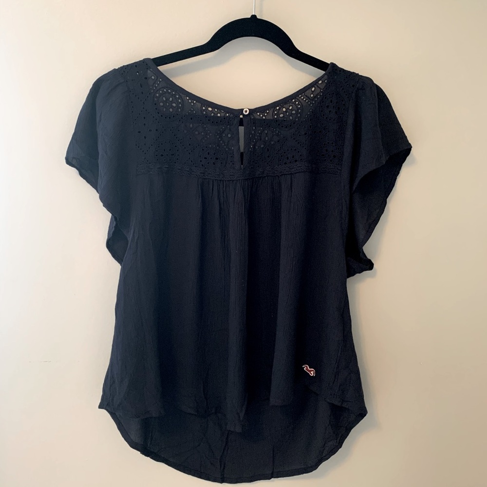 Embroidered yoke blouse from Hollister